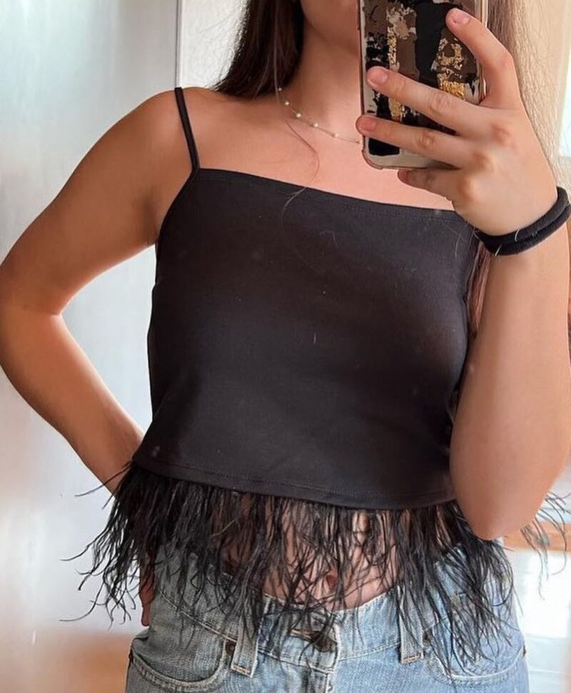 Crop top negro