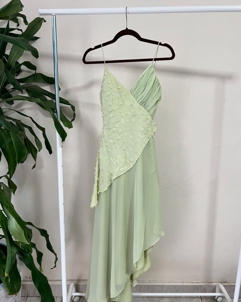 Vestido verde de tirantes