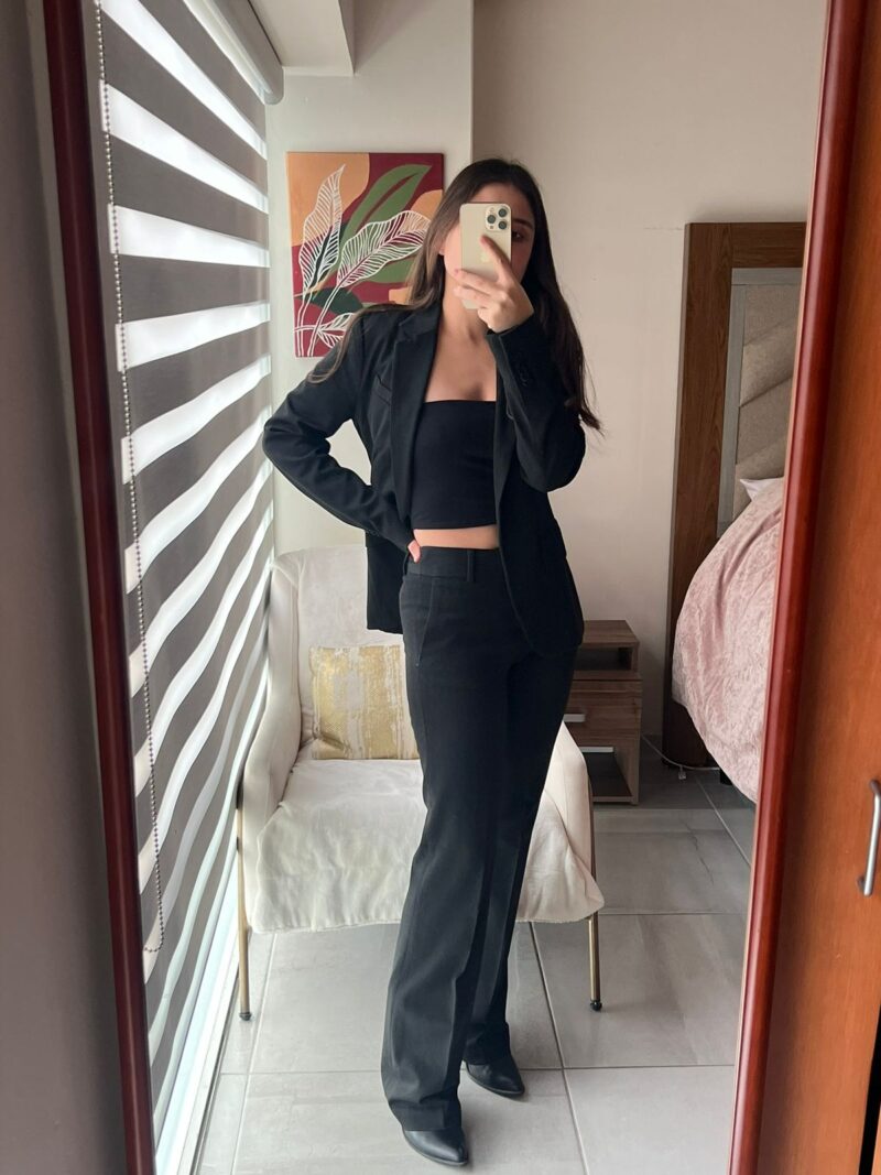 SET NEGRO-BLAZER Y PANTALÓN