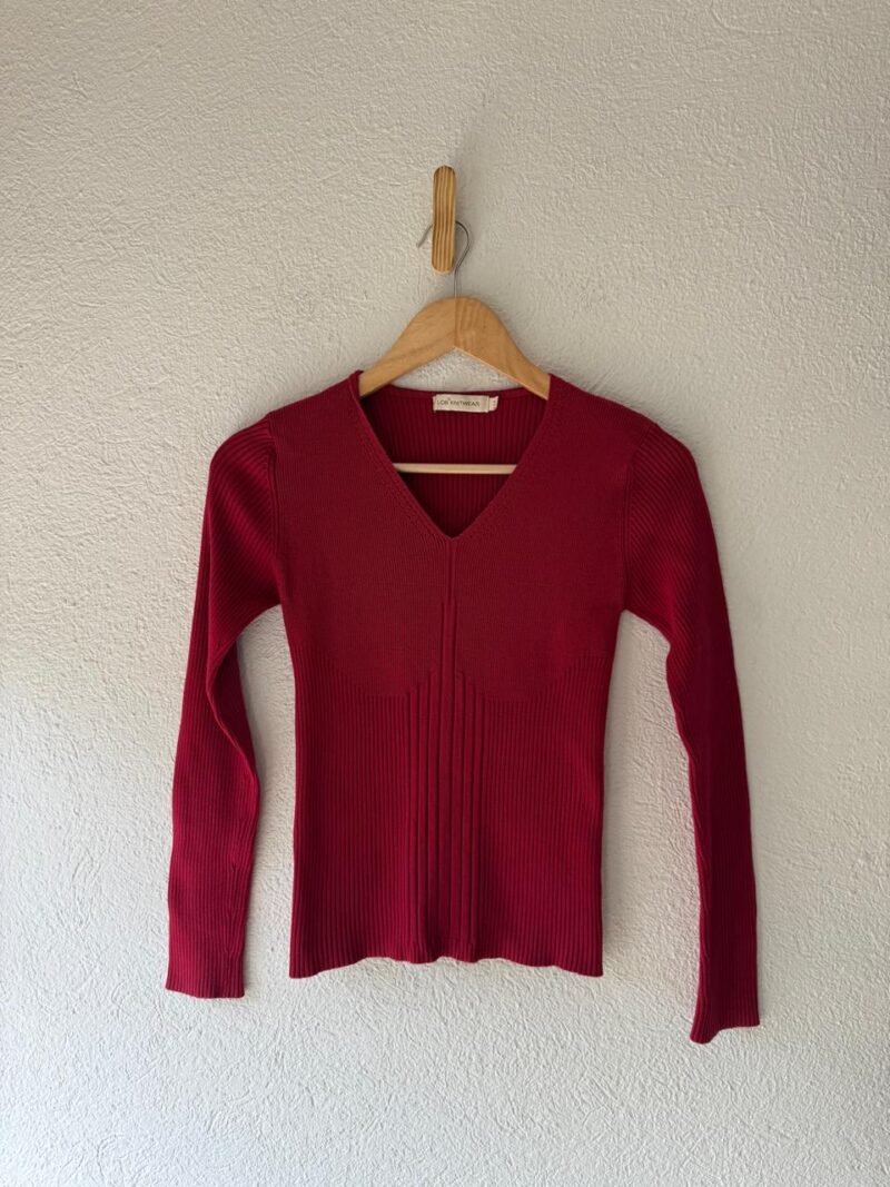 BLUSA ROJA MANGA LARGA