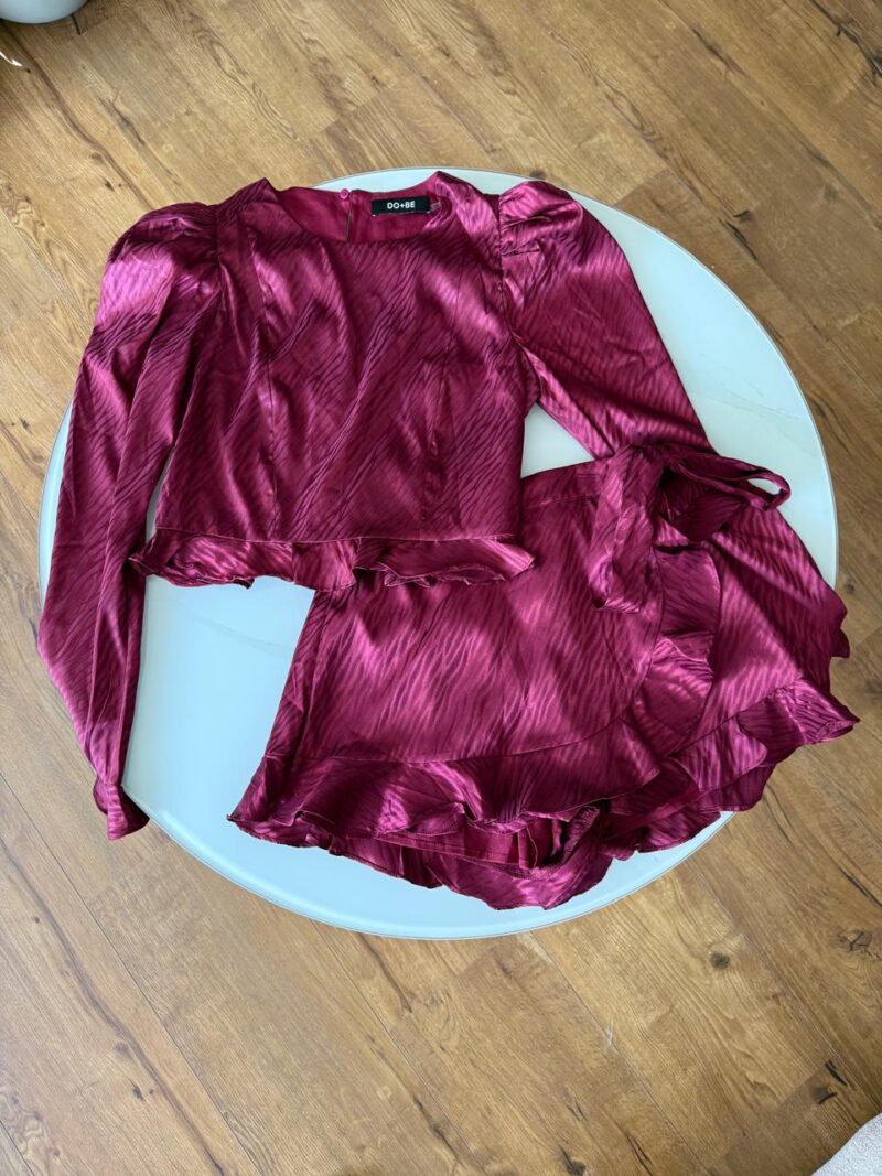 SET BLUSA Y SHORT SATÍN