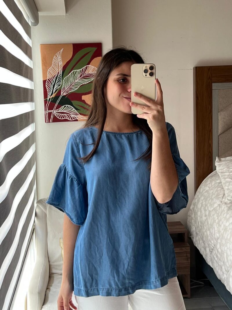 BLUSA TIPO MEZCLILLA