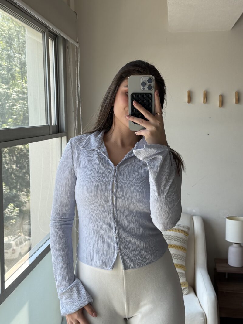 BLUSA BOTONES BABY BLUE