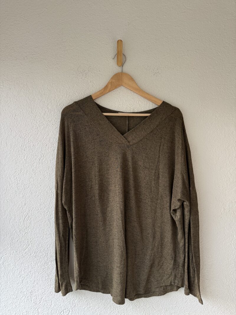 BLUSA MANGA LARGA VERDE