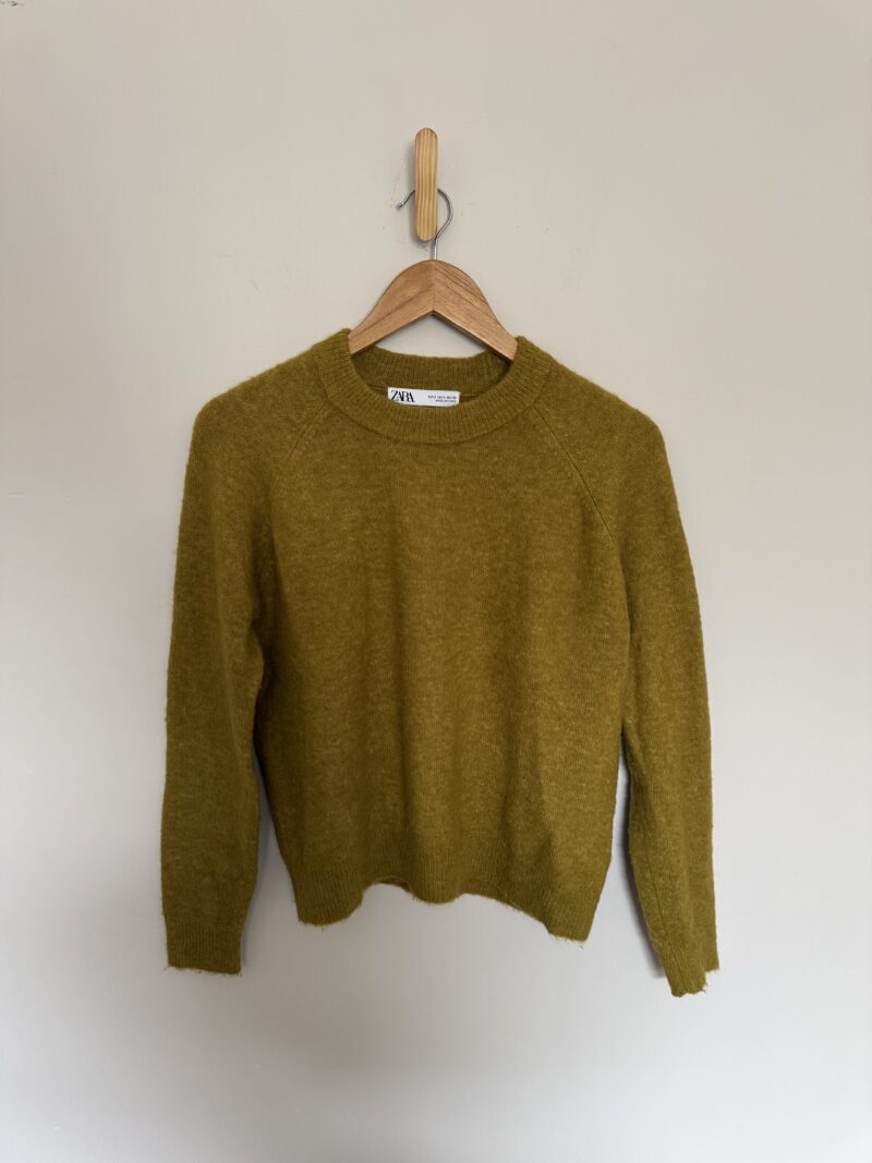 BLUSA VERDE-TELA GRUESA